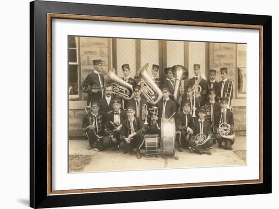 Home Town Marching Band-null-Framed Art Print