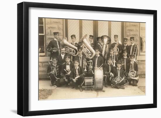 Home Town Marching Band-null-Framed Art Print