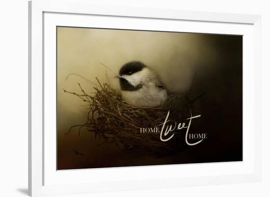 Home Tweet Home with words-Jai Johnson-Framed Giclee Print