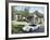 Home with a Sports Car Parked in Front-null-Framed Photographic Print