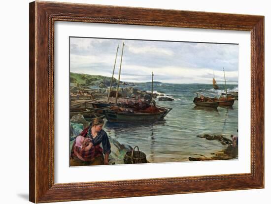 Home with the Tide, 1880-James Clarke Hook-Framed Giclee Print