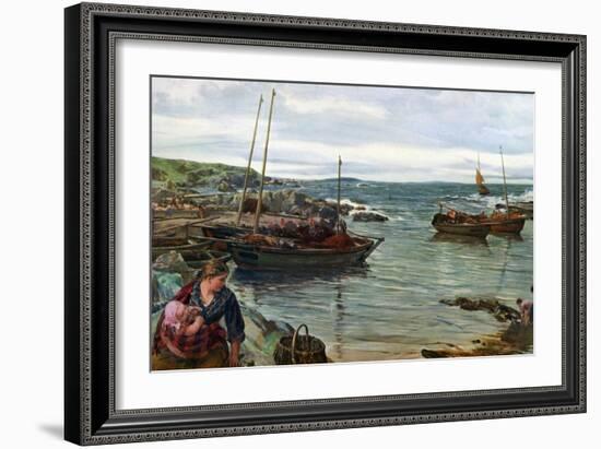 Home with the Tide, 1880-James Clarke Hook-Framed Giclee Print