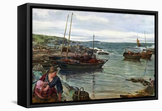 Home with the Tide, 1880-James Clarke Hook-Framed Premier Image Canvas