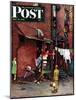 "Homecoming G.I." Saturday Evening Post Cover, May 26,1945-Norman Rockwell-Mounted Giclee Print