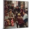 "Homecoming Marine", October 13,1945-Norman Rockwell-Mounted Premium Giclee Print