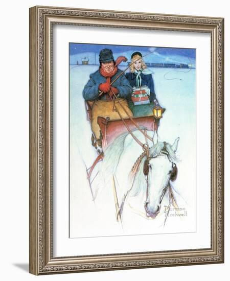 Homecoming-Norman Rockwell-Framed Giclee Print