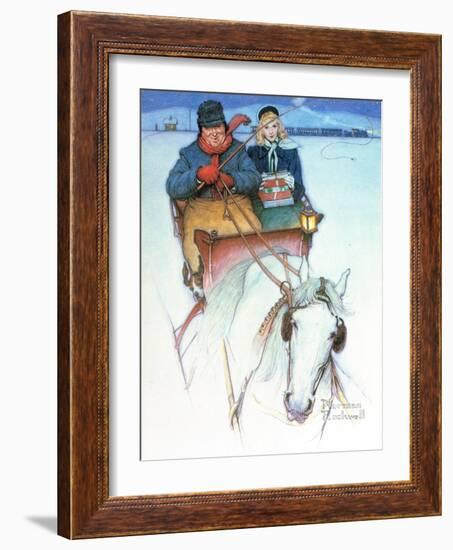 Homecoming-Norman Rockwell-Framed Giclee Print