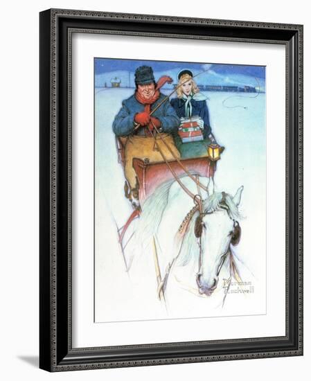 Homecoming-Norman Rockwell-Framed Giclee Print