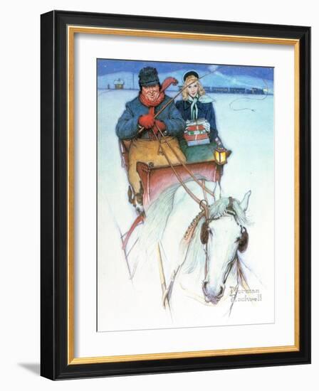 Homecoming-Norman Rockwell-Framed Giclee Print