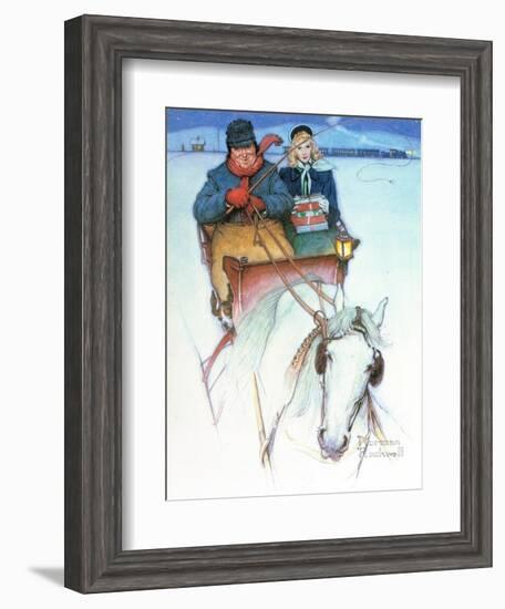 Homecoming-Norman Rockwell-Framed Giclee Print