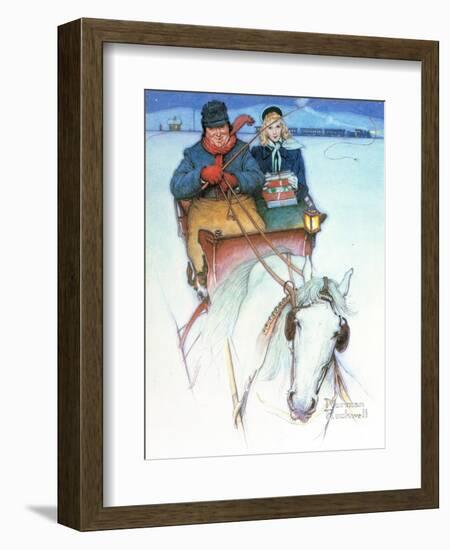 Homecoming-Norman Rockwell-Framed Giclee Print