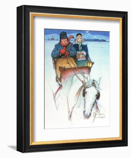 Homecoming-Norman Rockwell-Framed Giclee Print