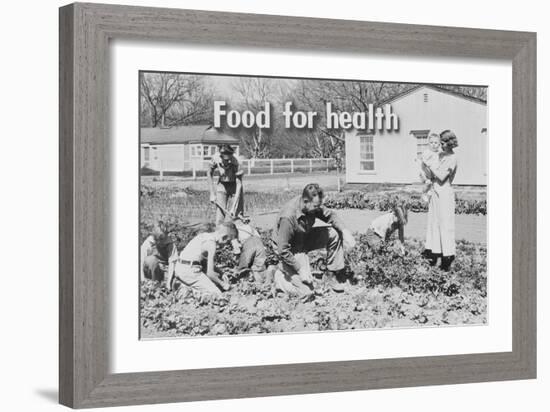 Homegrown Food Is Homegrown Wealth.-Dorothea Lange-Framed Art Print