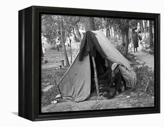 Homeless Boy, 1937-Russell Lee-Framed Premier Image Canvas