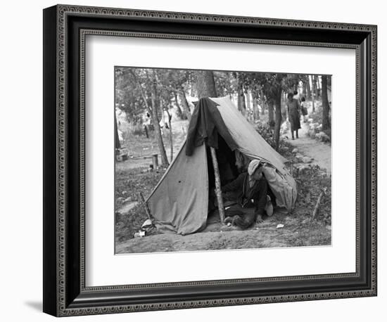 Homeless Boy, 1937-Russell Lee-Framed Photographic Print