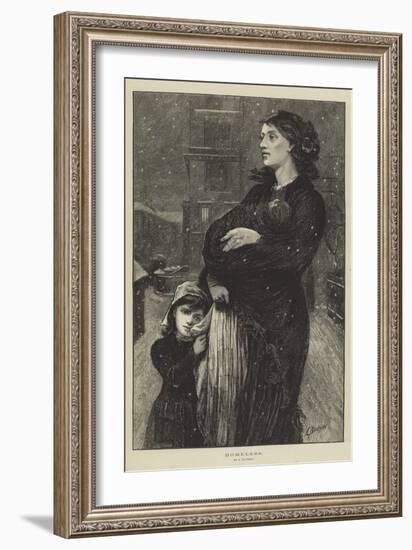 Homeless-Edwin Buckman-Framed Giclee Print