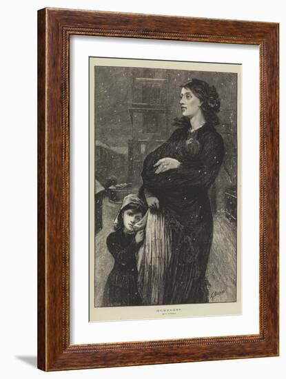 Homeless-Edwin Buckman-Framed Giclee Print