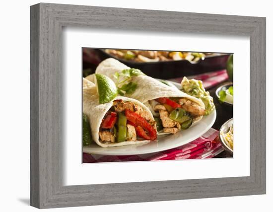 Homemade Chicken Fajitas with Vegetables-bhofack22-Framed Photographic Print