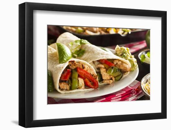 Homemade Chicken Fajitas with Vegetables-bhofack22-Framed Photographic Print