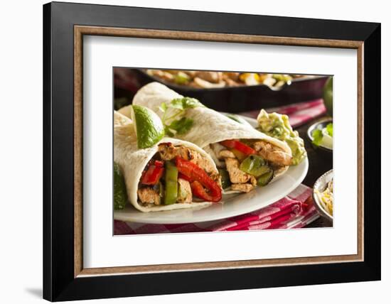 Homemade Chicken Fajitas with Vegetables-bhofack22-Framed Photographic Print