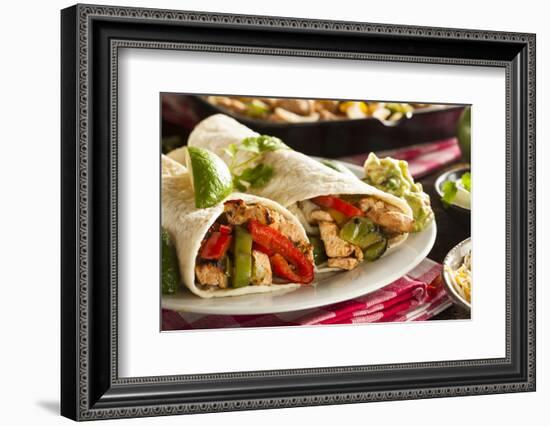 Homemade Chicken Fajitas with Vegetables-bhofack22-Framed Photographic Print