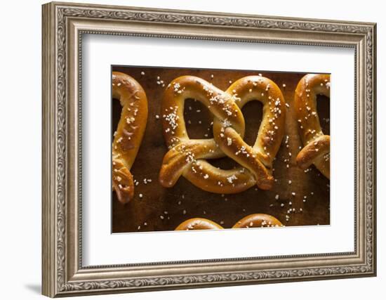 Homemade Soft Pretzels with Salt-bhofack22-Framed Photographic Print