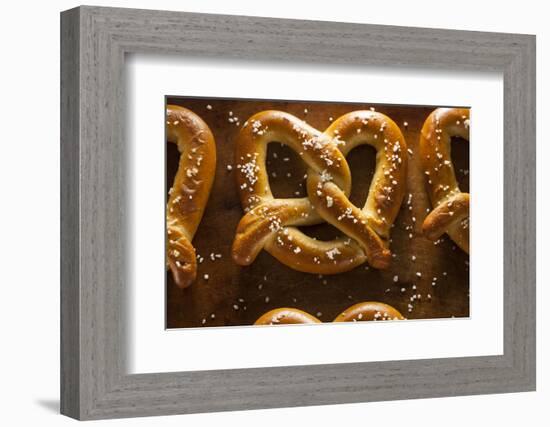 Homemade Soft Pretzels with Salt-bhofack22-Framed Photographic Print