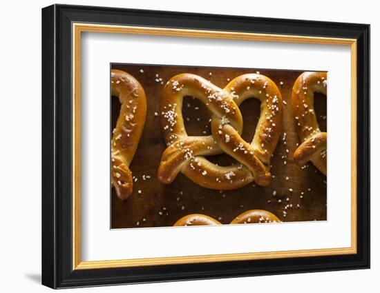 Homemade Soft Pretzels with Salt-bhofack22-Framed Photographic Print