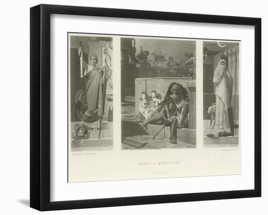 Homer a Mendicant-Jean Jules Antoine Lecomte du Nouy-Framed Giclee Print