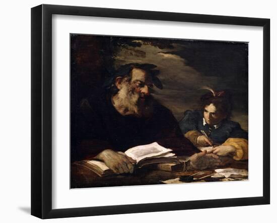 Homer Dictating His Poems, 17th Century-Pier Francesco Mola-Framed Giclee Print