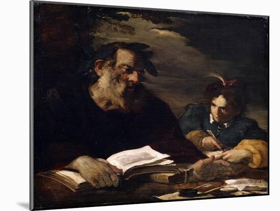 Homer Dictating His Poems, 17th Century-Pier Francesco Mola-Mounted Giclee Print