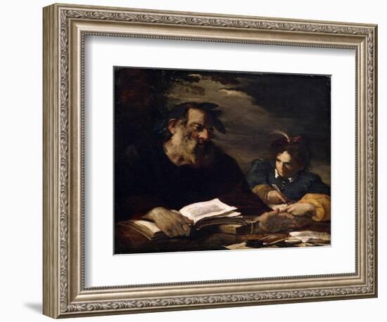 Homer Dictating His Poems, 17th Century-Pier Francesco Mola-Framed Giclee Print