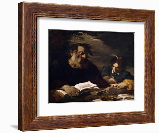 Homer Dictating His Poems, 17th Century-Pier Francesco Mola-Framed Giclee Print