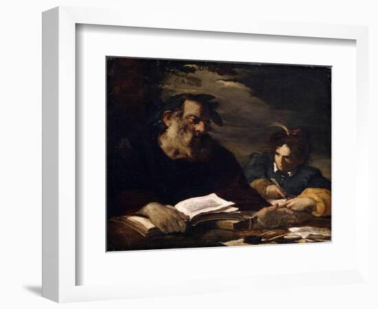 Homer Dictating His Poems, 17th Century-Pier Francesco Mola-Framed Giclee Print