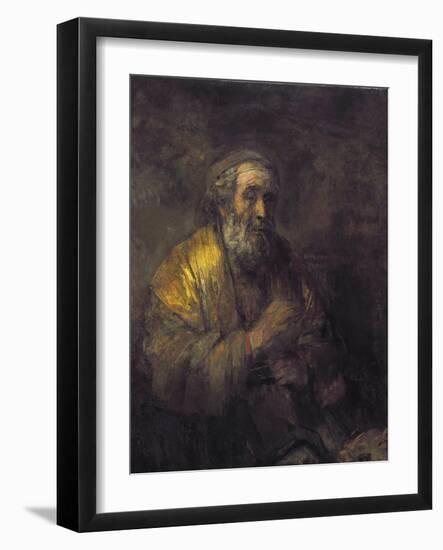 Homer Dictating to a Clerk, 1663-Rembrandt van Rijn-Framed Giclee Print