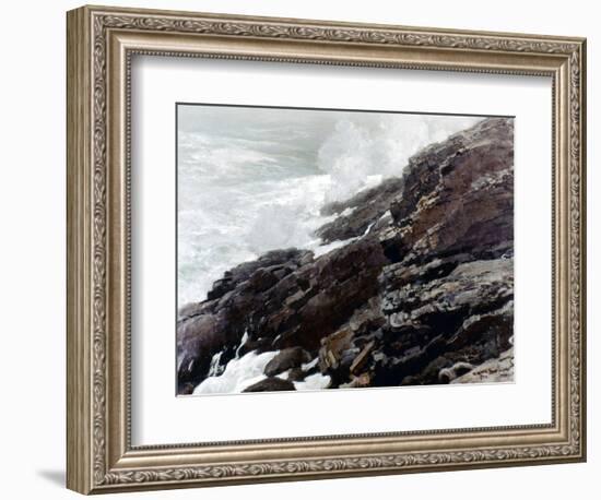 Homer: High Cliff, 1894-Winslow Homer-Framed Giclee Print