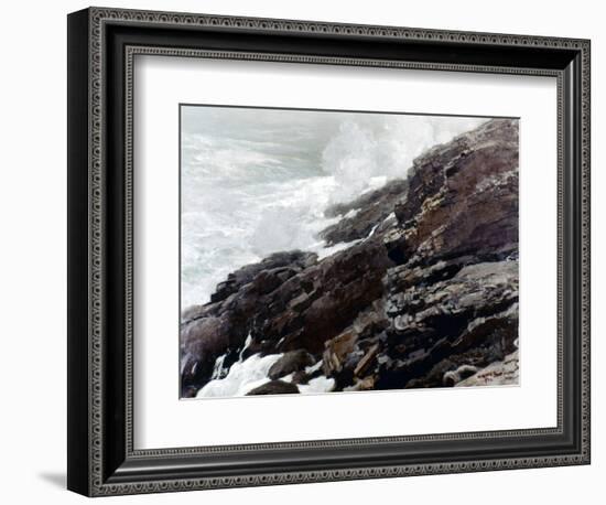 Homer: High Cliff, 1894-Winslow Homer-Framed Giclee Print