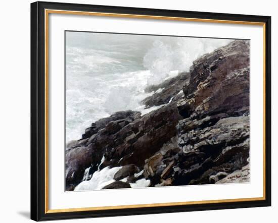 Homer: High Cliff, 1894-Winslow Homer-Framed Giclee Print