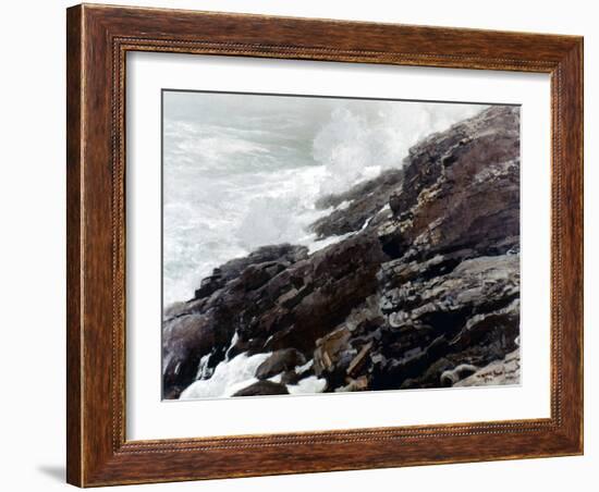 Homer: High Cliff, 1894-Winslow Homer-Framed Giclee Print