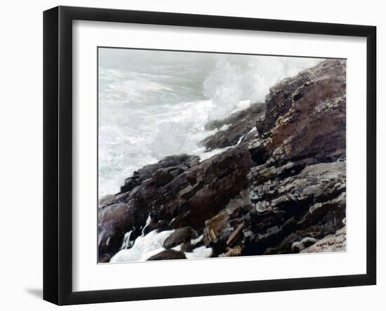 Homer: High Cliff, 1894-Winslow Homer-Framed Giclee Print