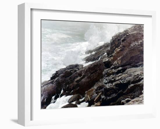 Homer: High Cliff, 1894-Winslow Homer-Framed Giclee Print