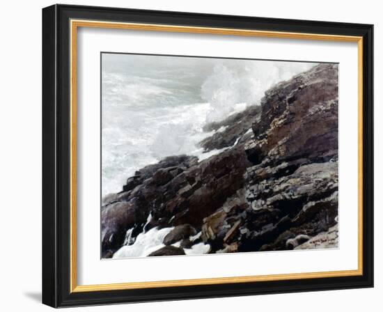 Homer: High Cliff, 1894-Winslow Homer-Framed Giclee Print