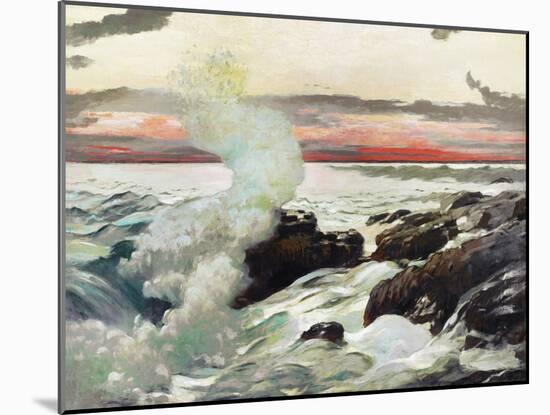 Homer's Crashing Waves II-Winslow Homer-Mounted Art Print