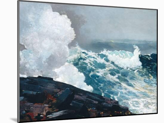 Homer's Crashing Waves III-Winslow Homer-Mounted Art Print