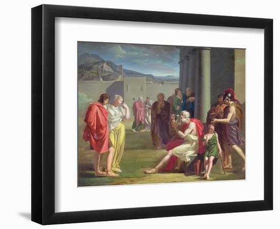 Homer Singing with His Lyre, Early 19th Century-Felix Boisselier-Framed Giclee Print