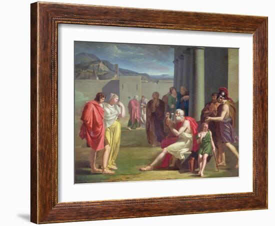 Homer Singing with His Lyre, Early 19th Century-Felix Boisselier-Framed Giclee Print