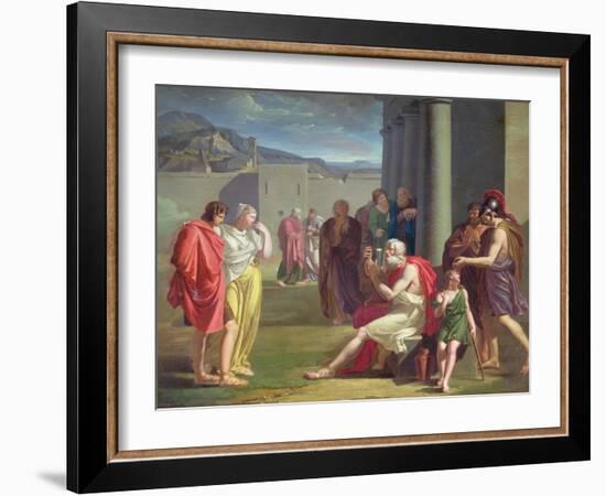 Homer Singing with His Lyre, Early 19th Century-Felix Boisselier-Framed Giclee Print