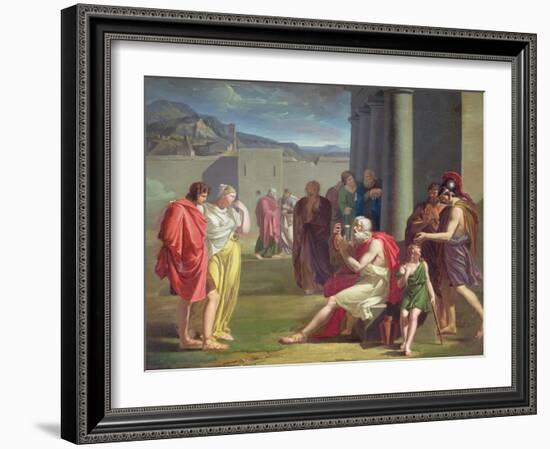 Homer Singing with His Lyre, Early 19th Century-Felix Boisselier-Framed Giclee Print