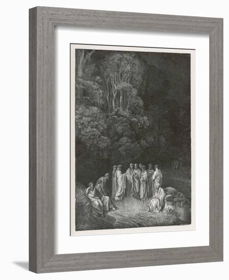 Homer the Classic Poets-Gustave Dor?-Framed Art Print