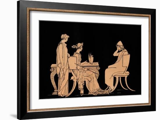 Homer The Odyssey-John Flaxman-Framed Giclee Print